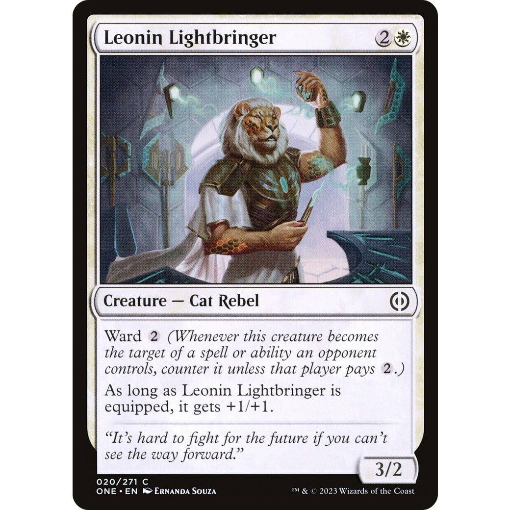 Leonin Lightbringer (Phyrexia: All Will Be One) Near Mint Foil