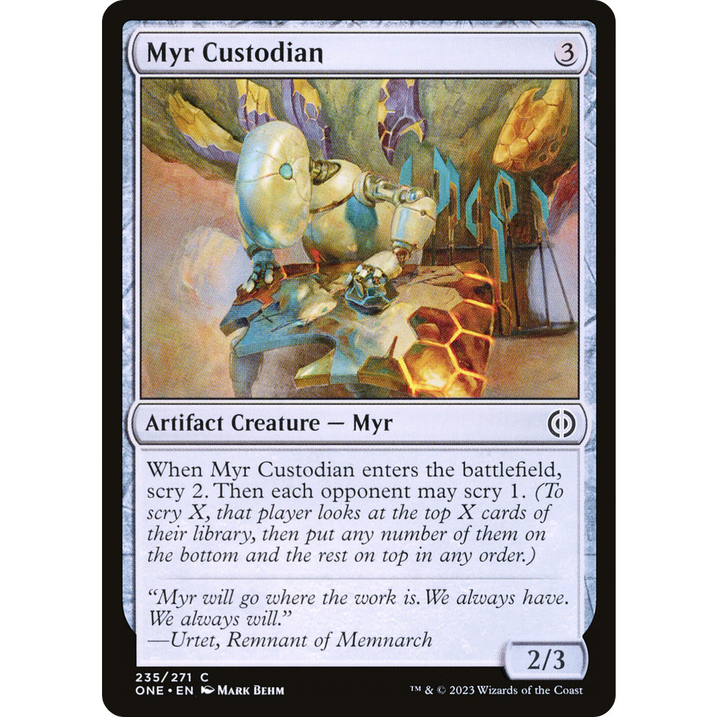Myr Custodian (Phyrexia: All Will Be One) Near Mint Foil