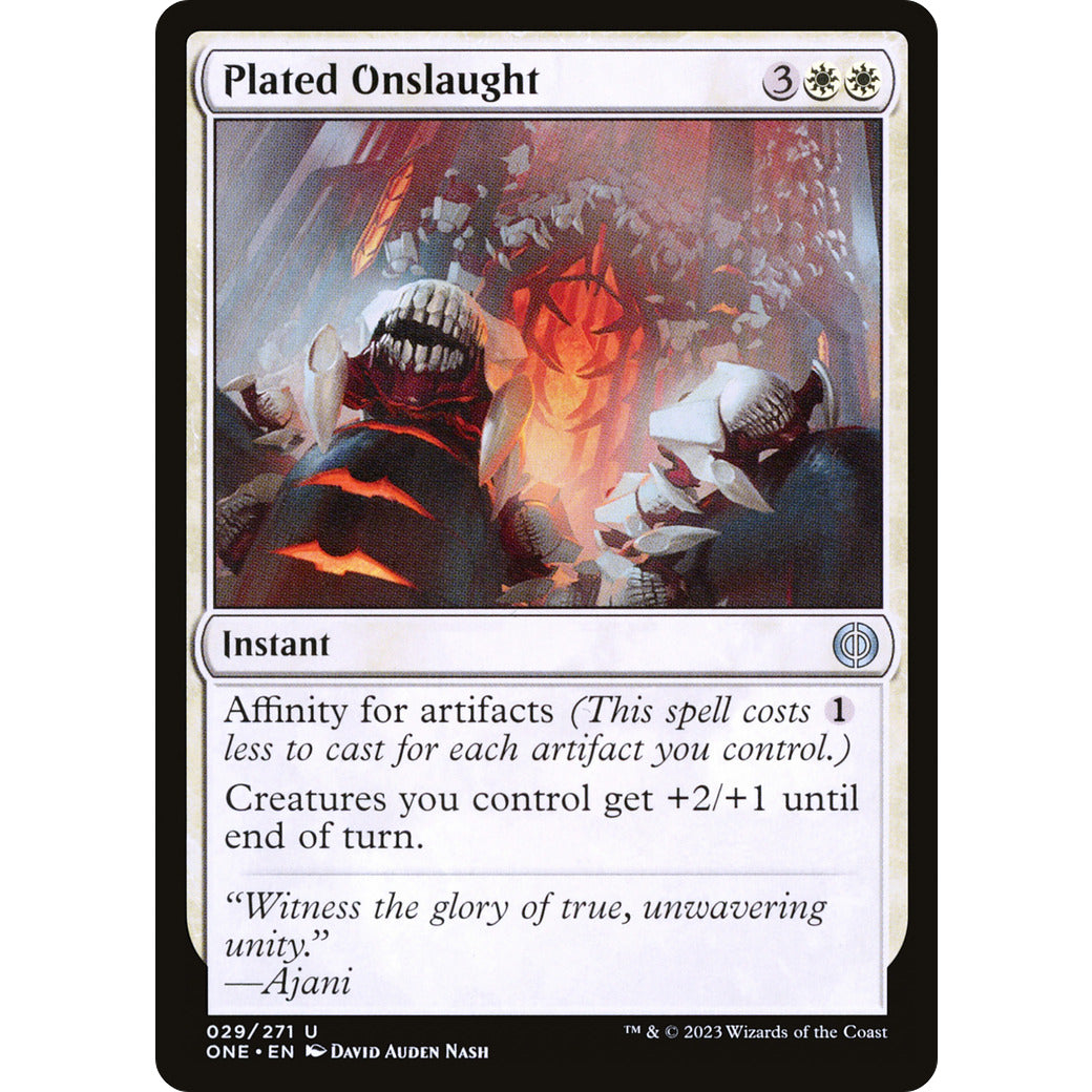 Plated Onslaught (Phyrexia: All Will Be One) Near Mint Foil