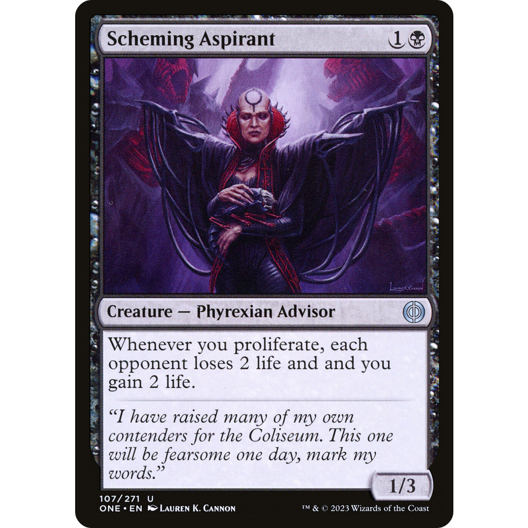Scheming Aspirant (Phyrexia: All Will Be One) Near Mint Foil