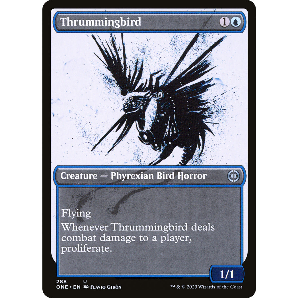 Thrummingbird (Showcase) (Phyrexia: All Will Be One) Near Mint Foil