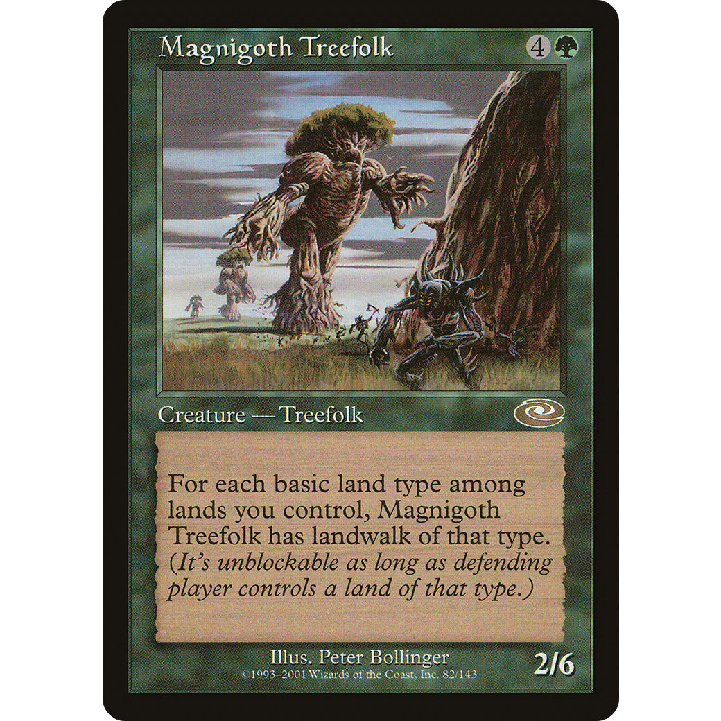 Magnigoth Treefolk (Planeshift) Light Play