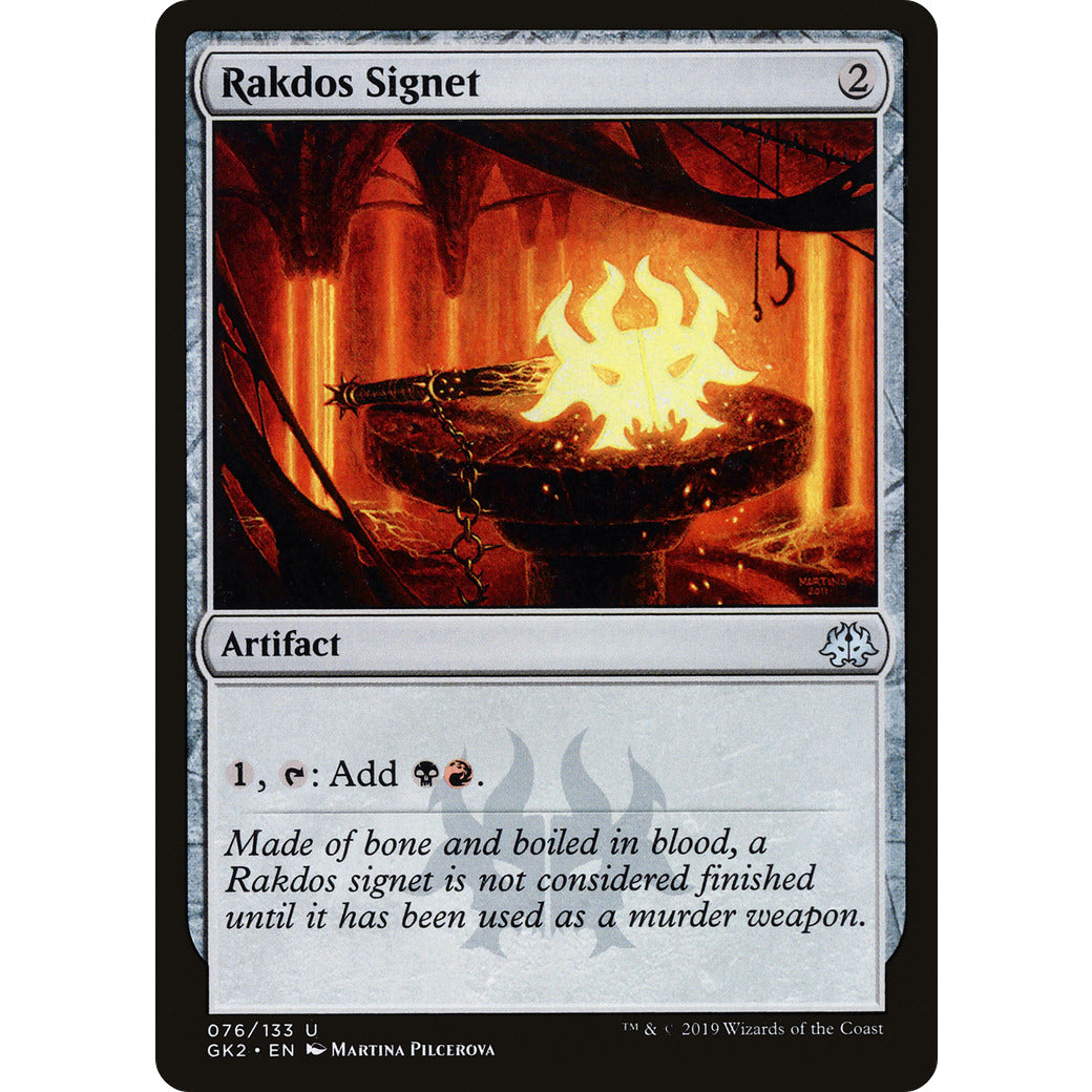 Rakdos Signet (Ravnica Allegiance: Guild Kits) Light Play