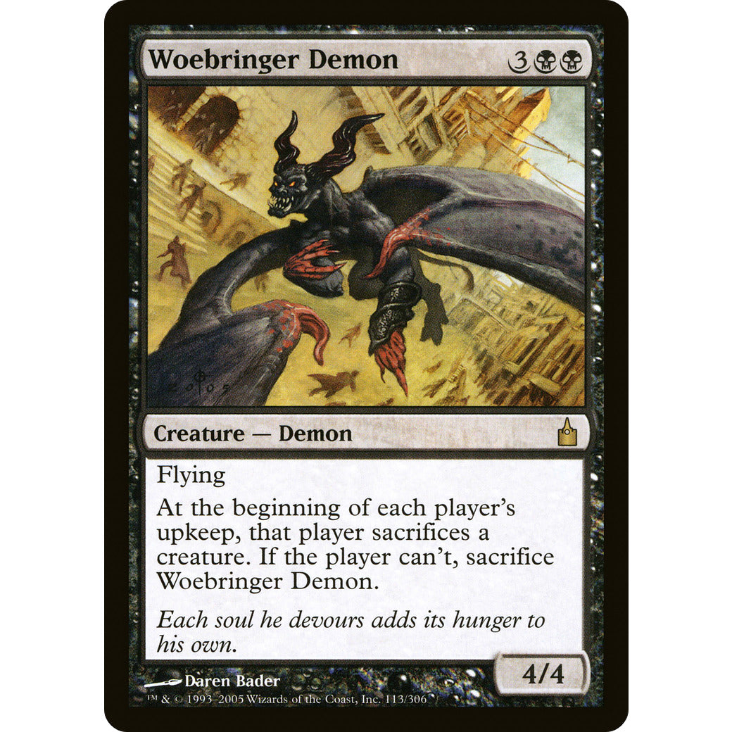 Woebringer Demon (Ravnica) Light Play