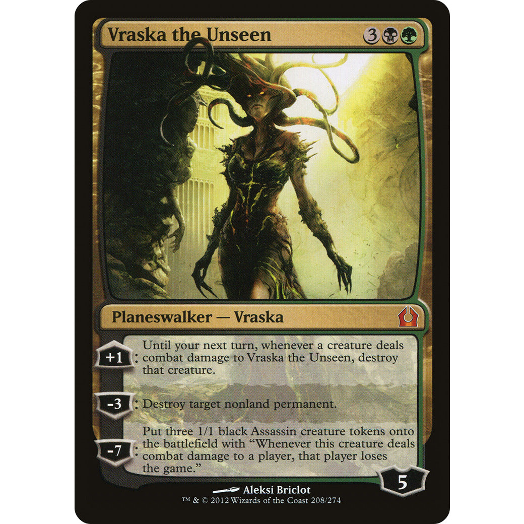 Vraska the Unseen (Return to Ravnica) Light Play