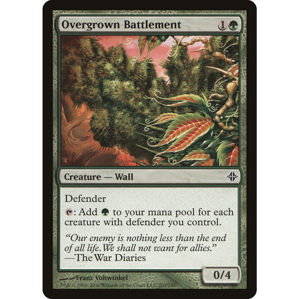 Overgrown Battlement (Rise of the Eldrazi) Light Play