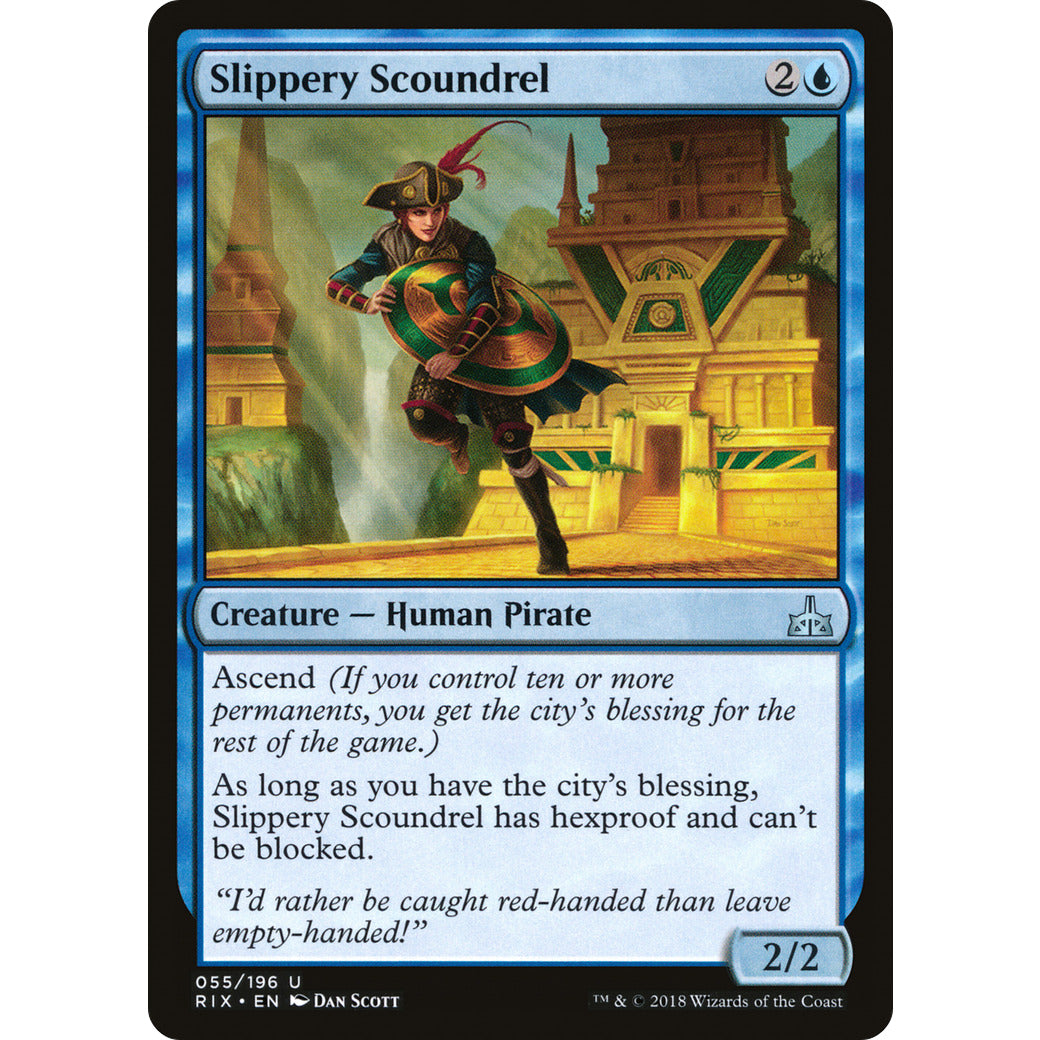 Slippery Scoundrel (Rivals of Ixalan) Light Play