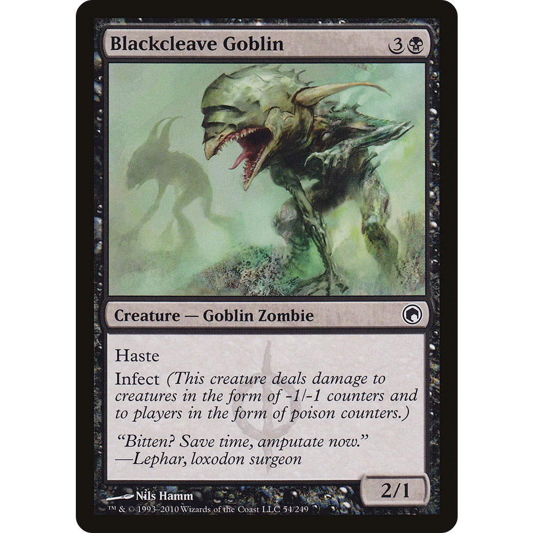 Blackcleave Goblin (Scars of Mirrodin) Light Play Foil
