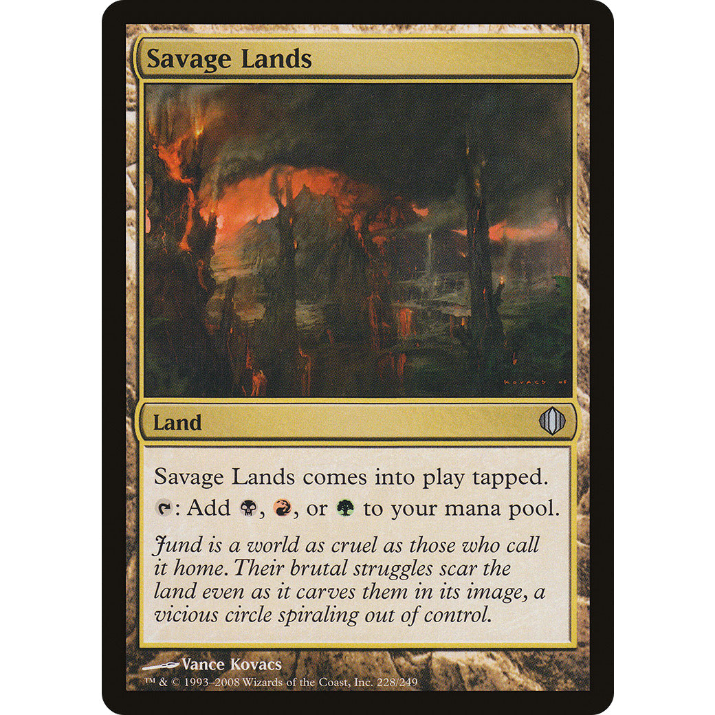 Savage Lands (Shards of Alara) Light Play