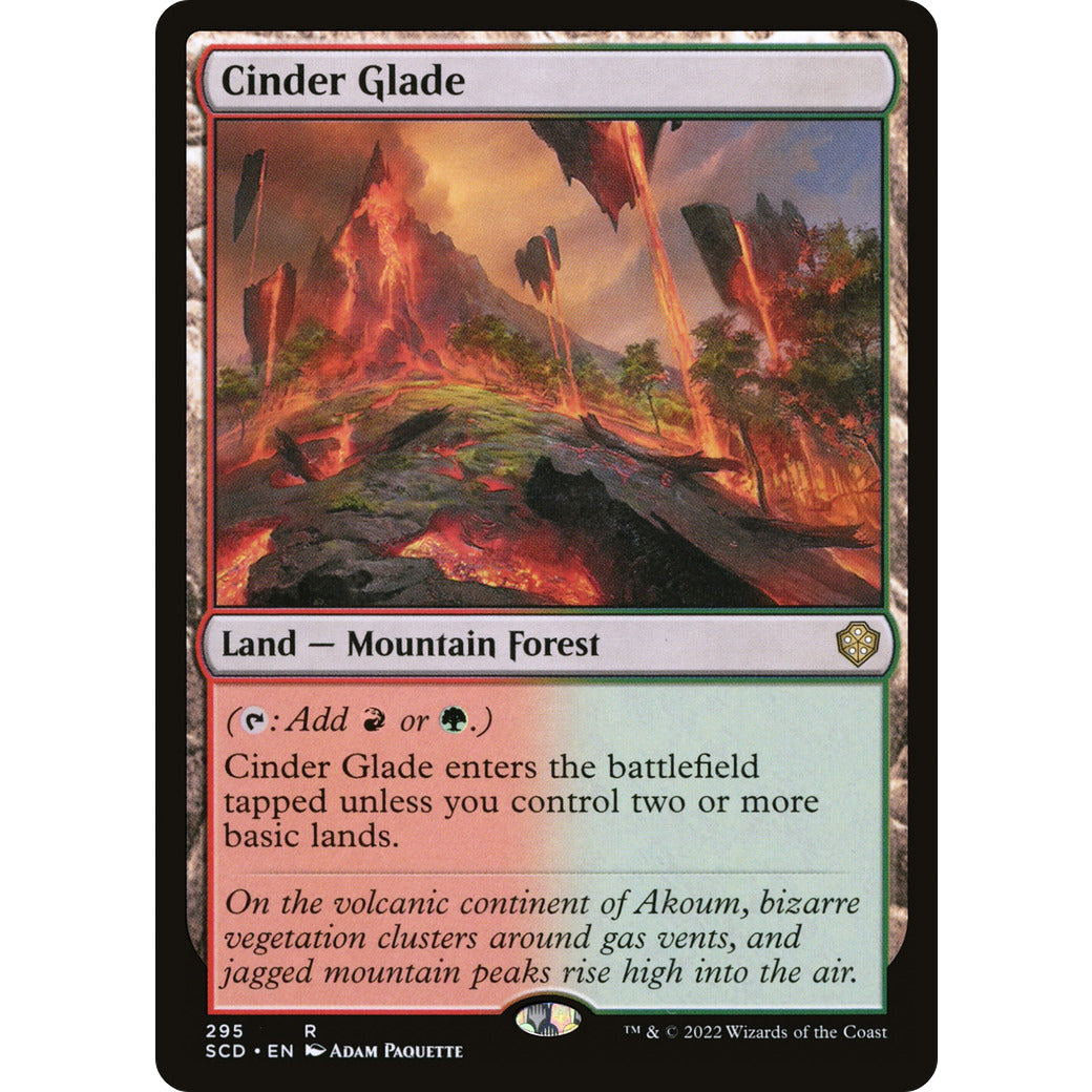 Cinder Glade (Commander 2022 Starter Decks) Light Play