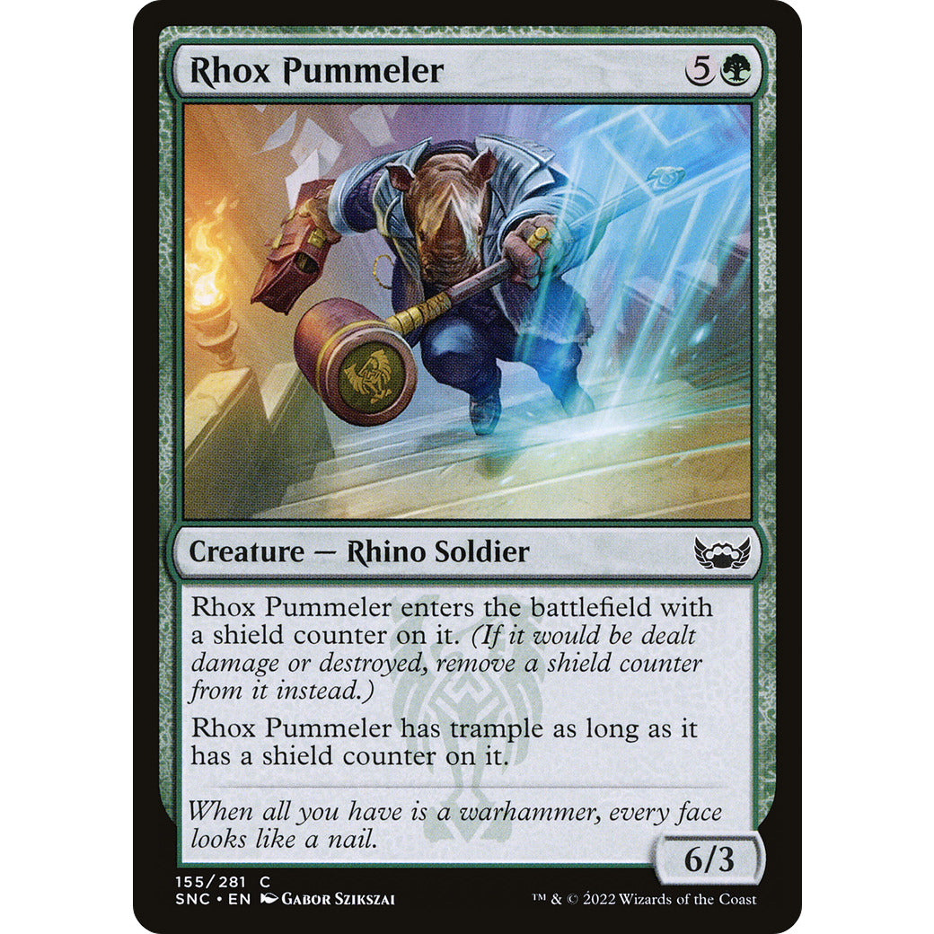 Rhox Pummeler (Streets of New Capenna) Light Play Foil