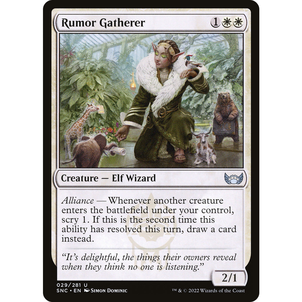 Rumor Gatherer (Streets of New Capenna) Light Play