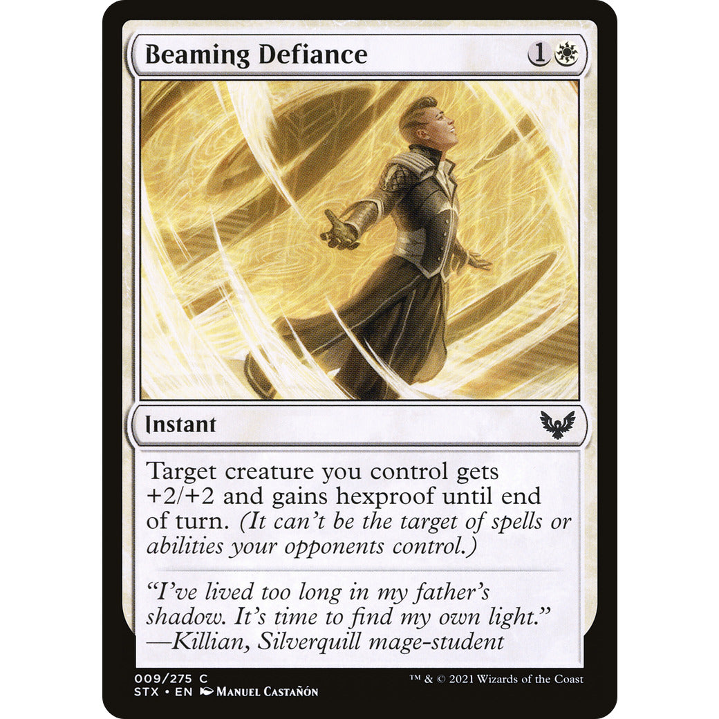 Beaming Defiance (Strixhaven) Near Mint Foil