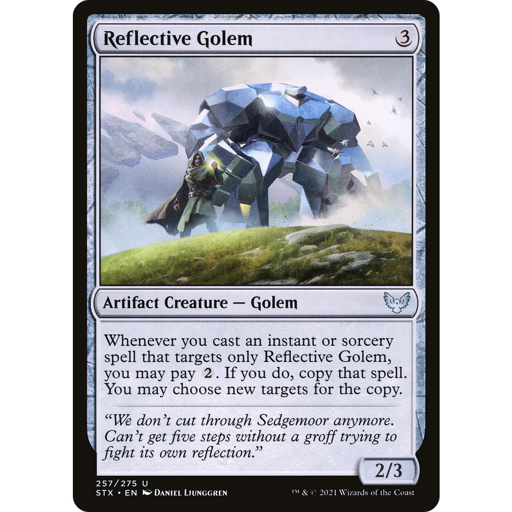 Reflective Golem (Strixhaven) Near Mint Foil