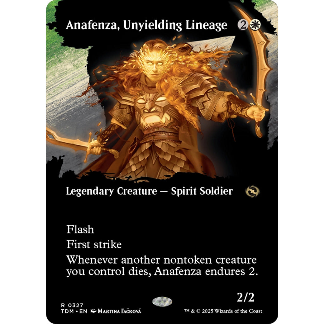 Anafenza, Unyielding Lineage (Borderless) (Tarkir: Dragonstorm) Light Play