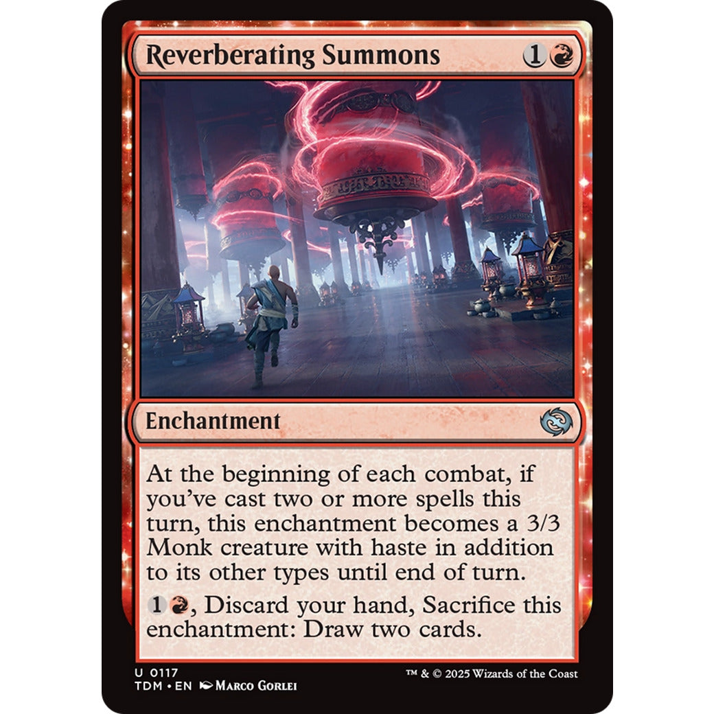 Reverberating Summons (Tarkir: Dragonstorm) Near Mint Foil