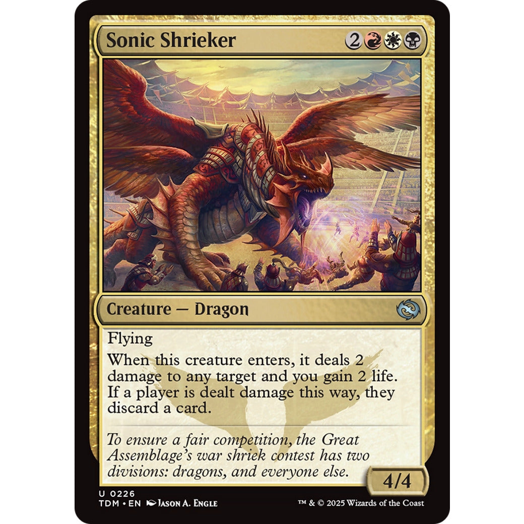 Sonic Shrieker (Tarkir: Dragonstorm) Near Mint Foil