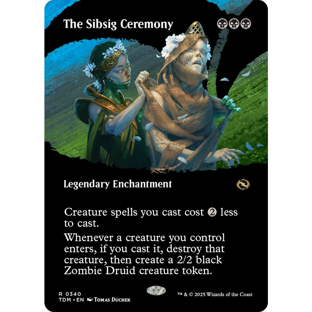 The Sibsig Ceremony (Borderless) (Tarkir: Dragonstorm) Near Mint Foil