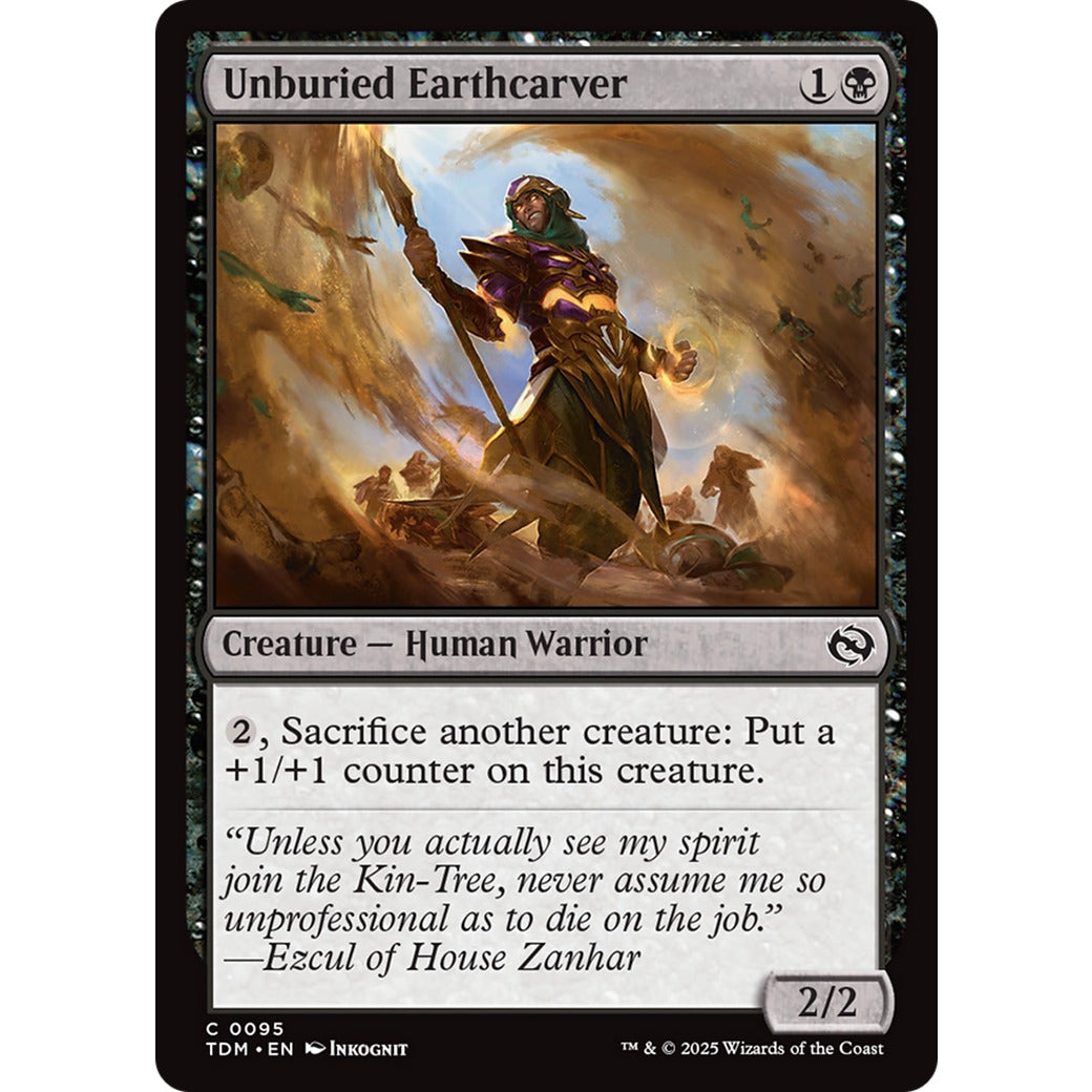 Unburied Earthcarver (Tarkir: Dragonstorm) Near Mint Foil