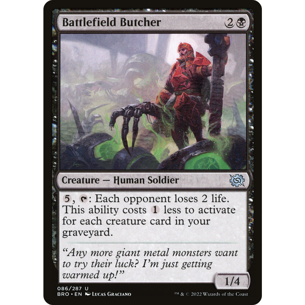Battlefield Butcher (The Brothers' War) Near Mint Foil
