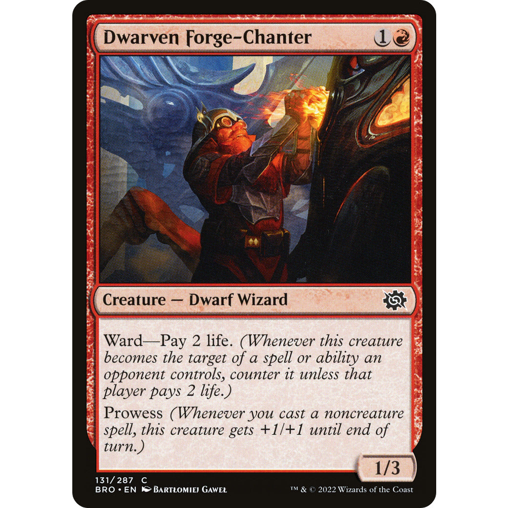 Dwarven Forge-Chanter (The Brothers' War) Near Mint Foil
