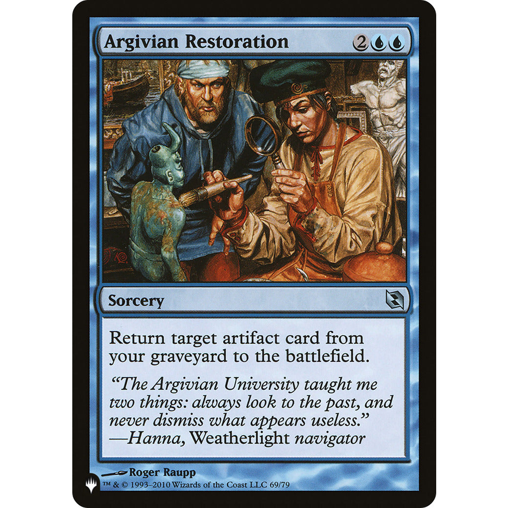 Argivian Restoration (The List) Light Play