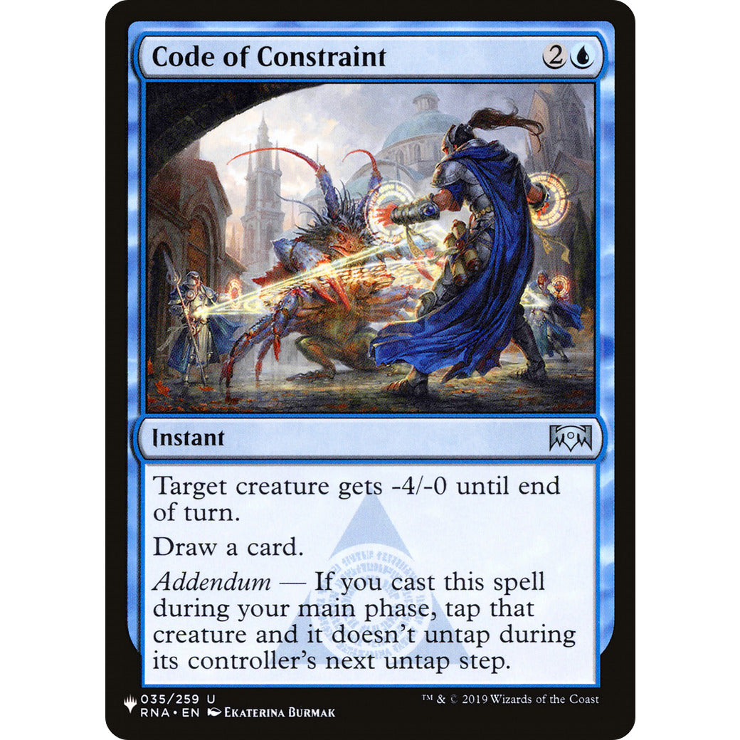 Code of Constraint (The List) Near Mint