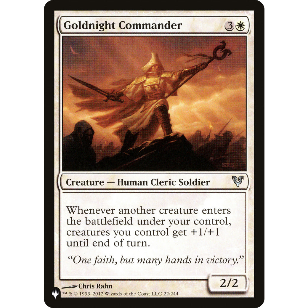Goldnight Commander (The List) Near Mint