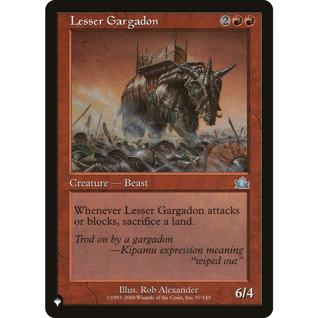 Lesser Gargadon (The List) Near Mint