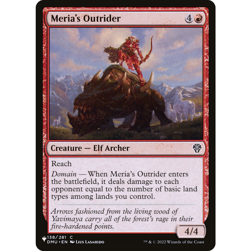 Meria's Outrider (The List) Near Mint