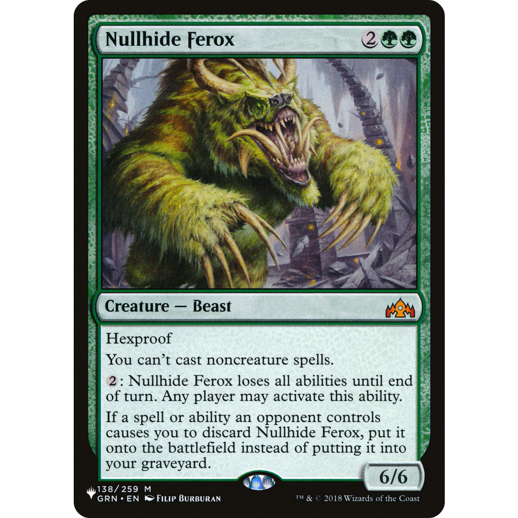 Nullhide Ferox (The List) Near Mint