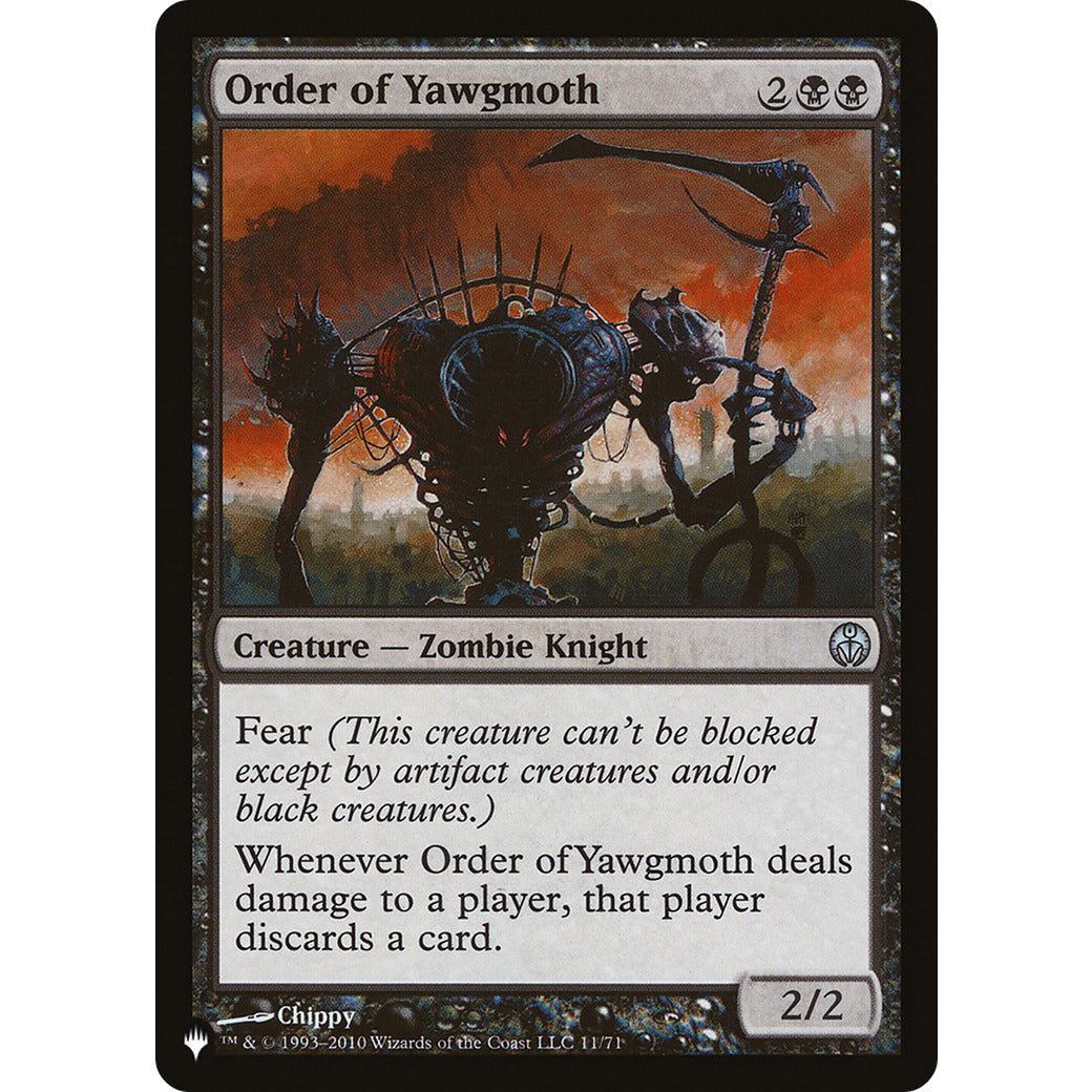 Order of Yawgmoth (The List) Light Play