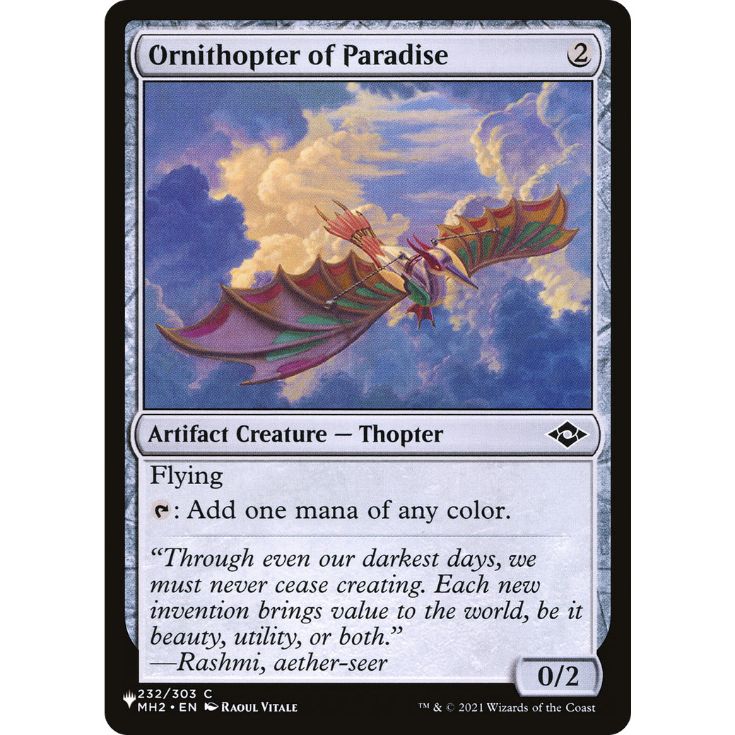 Ornithopter of Paradise (The List) Near Mint