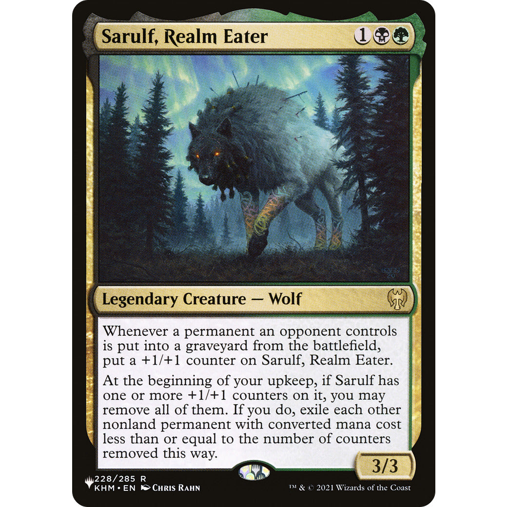 Sarulf, Realm Eater (The List) Near Mint
