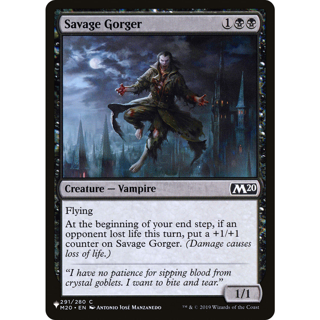Savage Gorger (The List) Near Mint