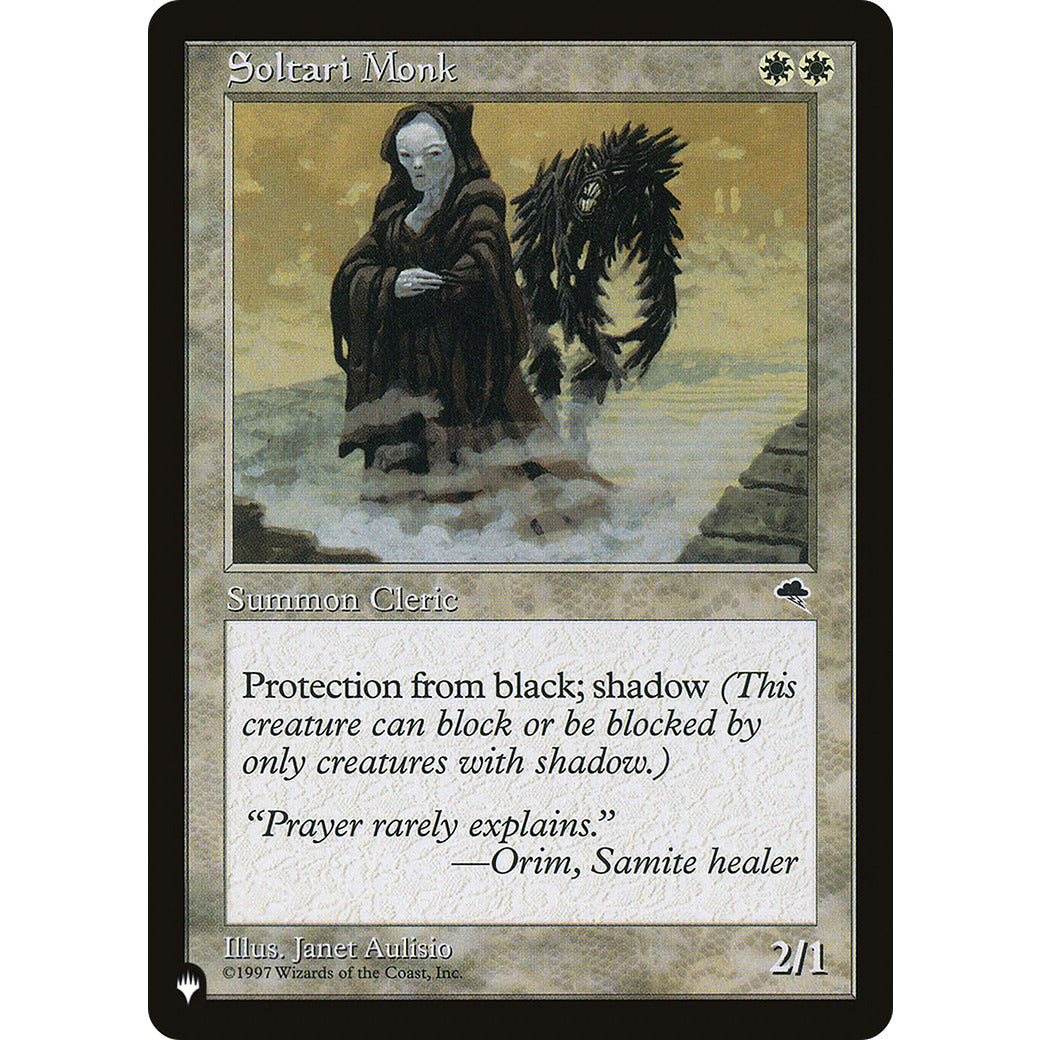 Soltari Monk (The List) Light Play