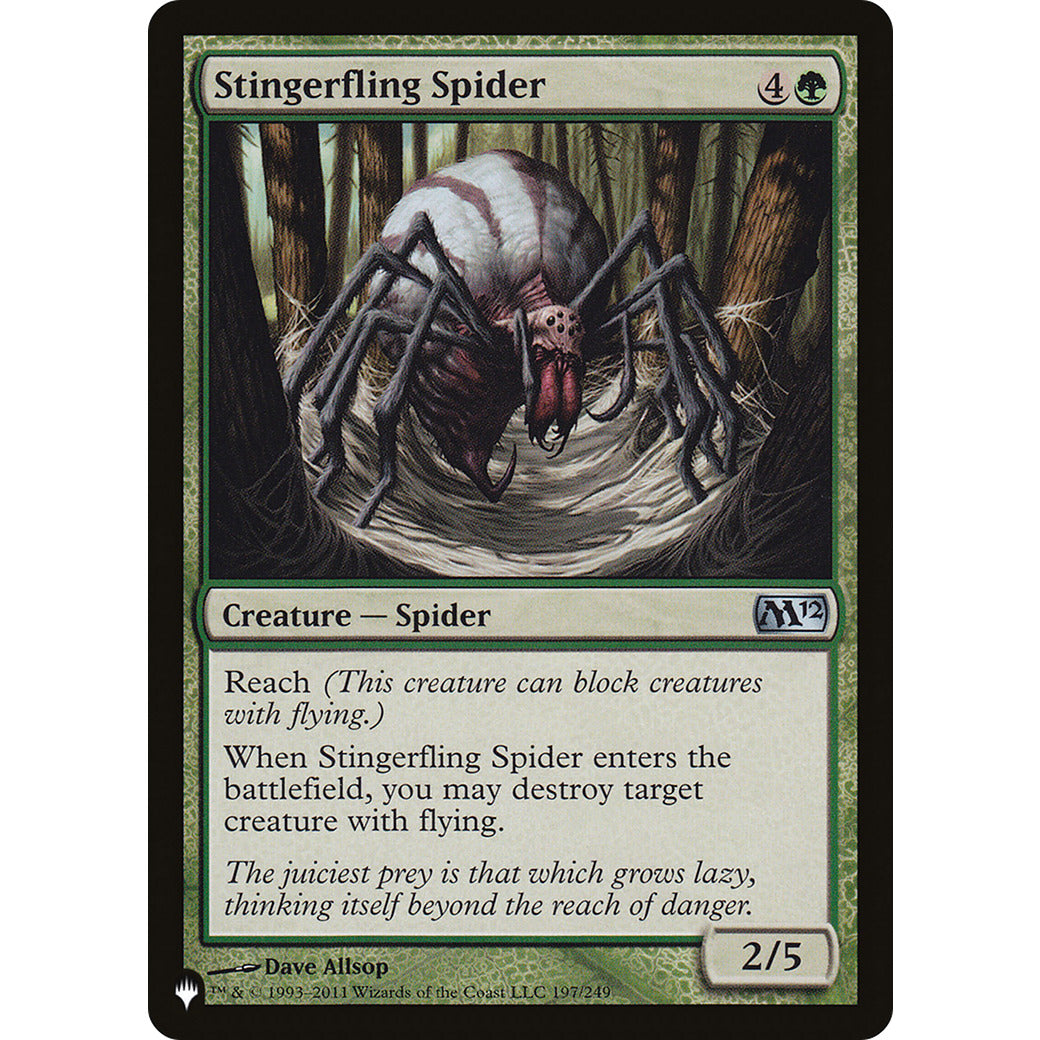 Stingerfling Spider (The List) Near Mint