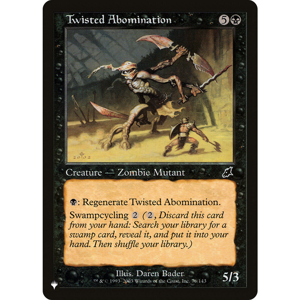 Twisted Abomination (The List) Near Mint