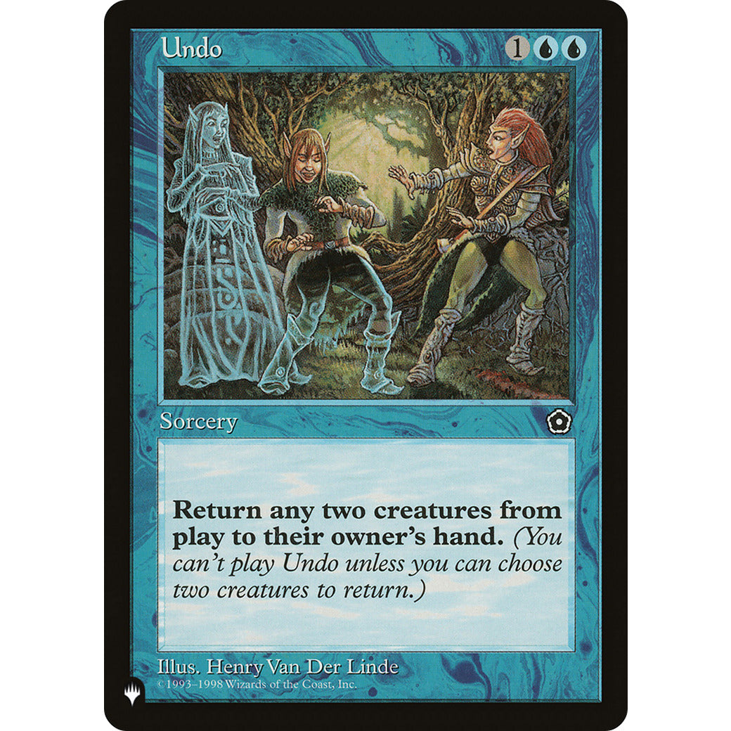 Undo (The List) Near Mint
