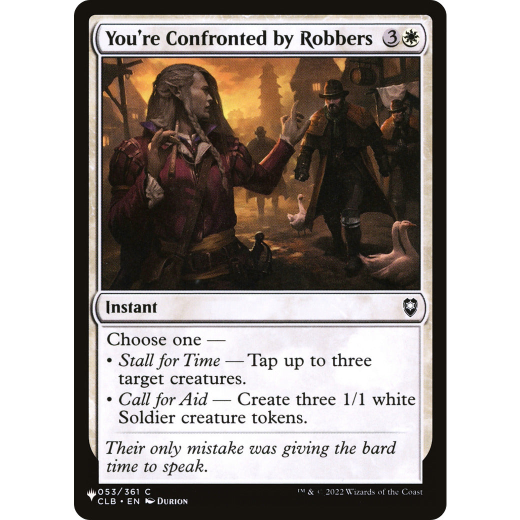 You're Confronted by Robbers (The List) Near Mint