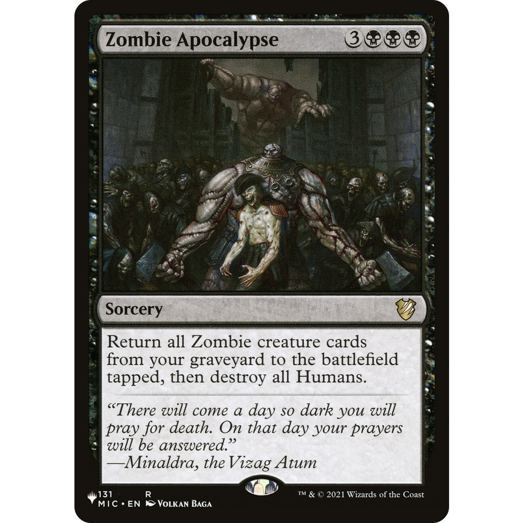 Zombie Apocalypse (The List) Light Play