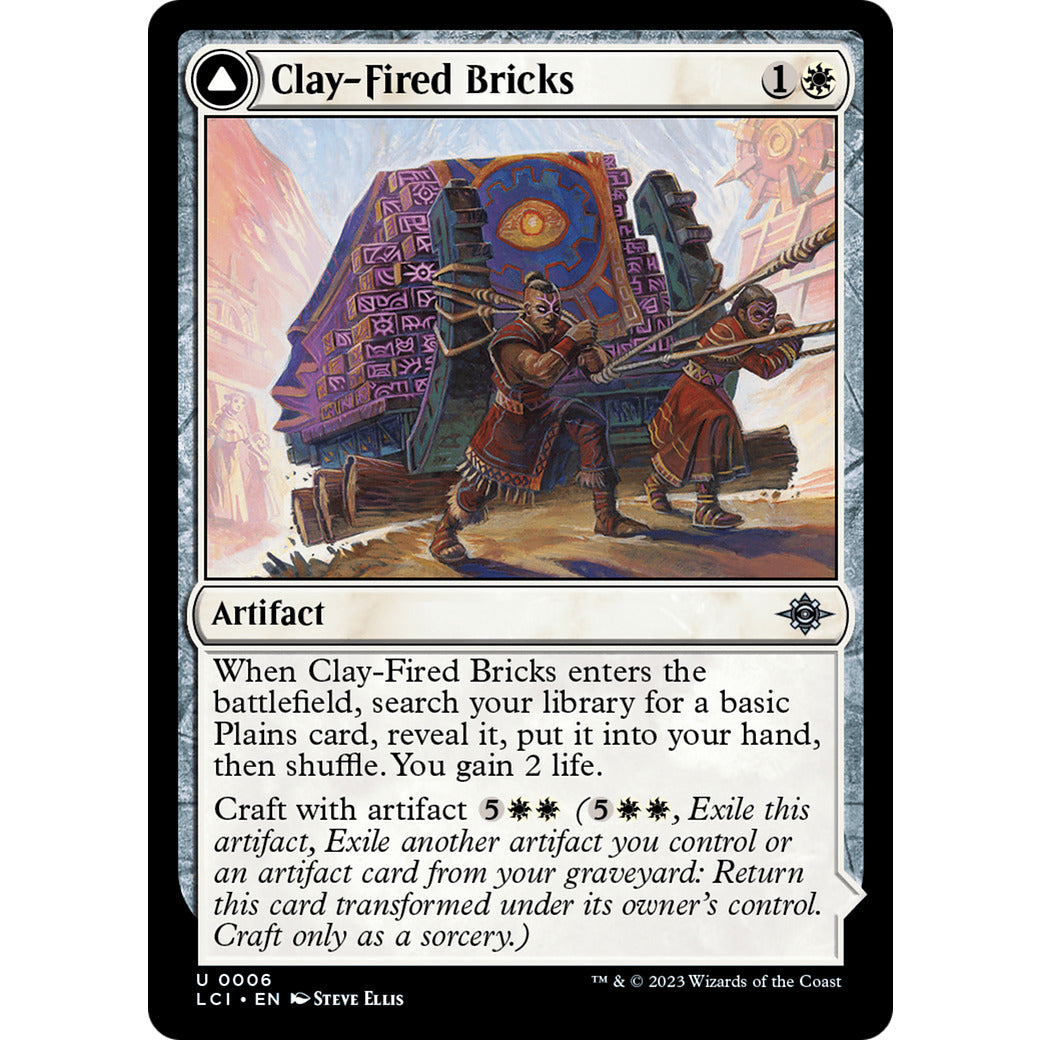 Clay-Fired Bricks (The Lost Caverns of Ixalan) Light Play Foil