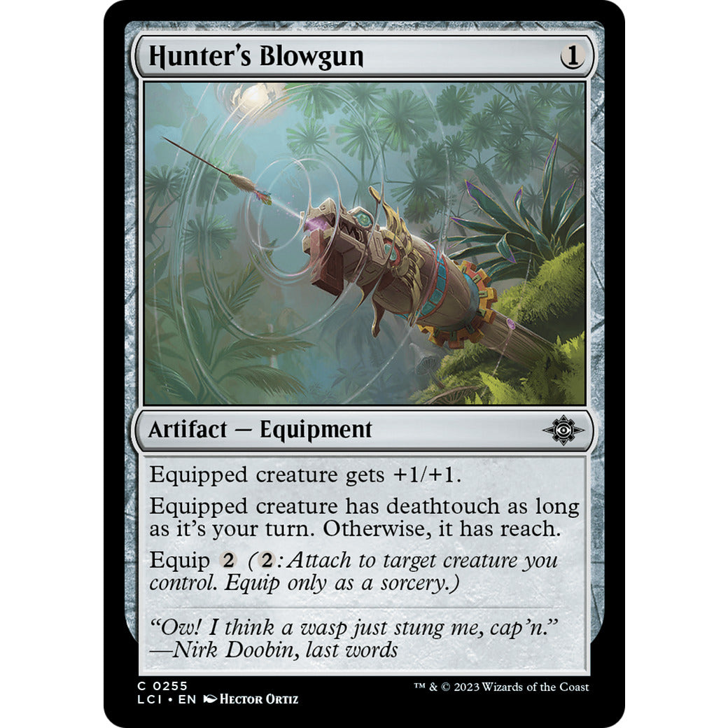 Hunter's Blowgun (The Lost Caverns of Ixalan) Light Play Foil