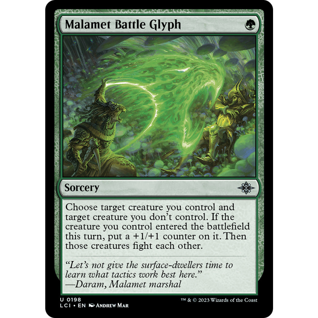 Malamet Battle Glyph (The Lost Caverns of Ixalan) Light Play Foil