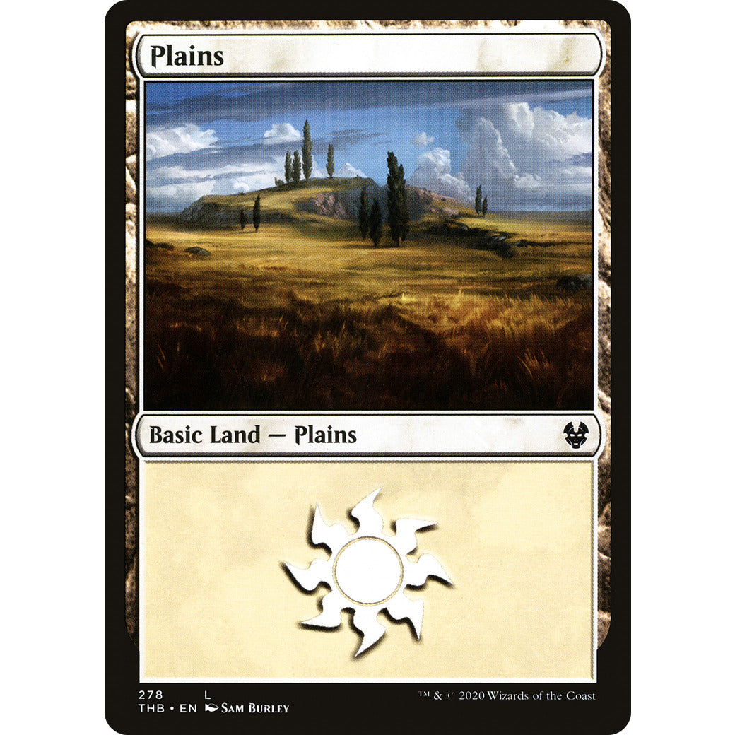 Plains (250) (Theros Beyond Death) Light Play Foil