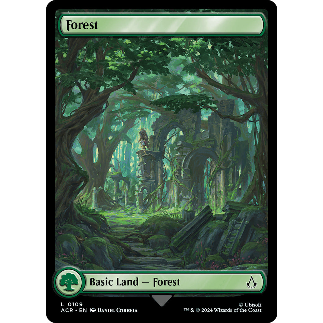 Forest (0109) (Universes Beyond: Assassin's Creed) Light Play Foil