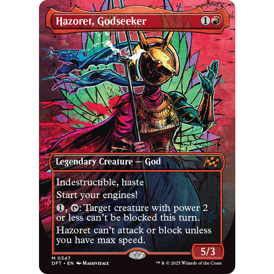 Hazoret, Godseeker (Borderless) (Aetherdrift) Near Mint