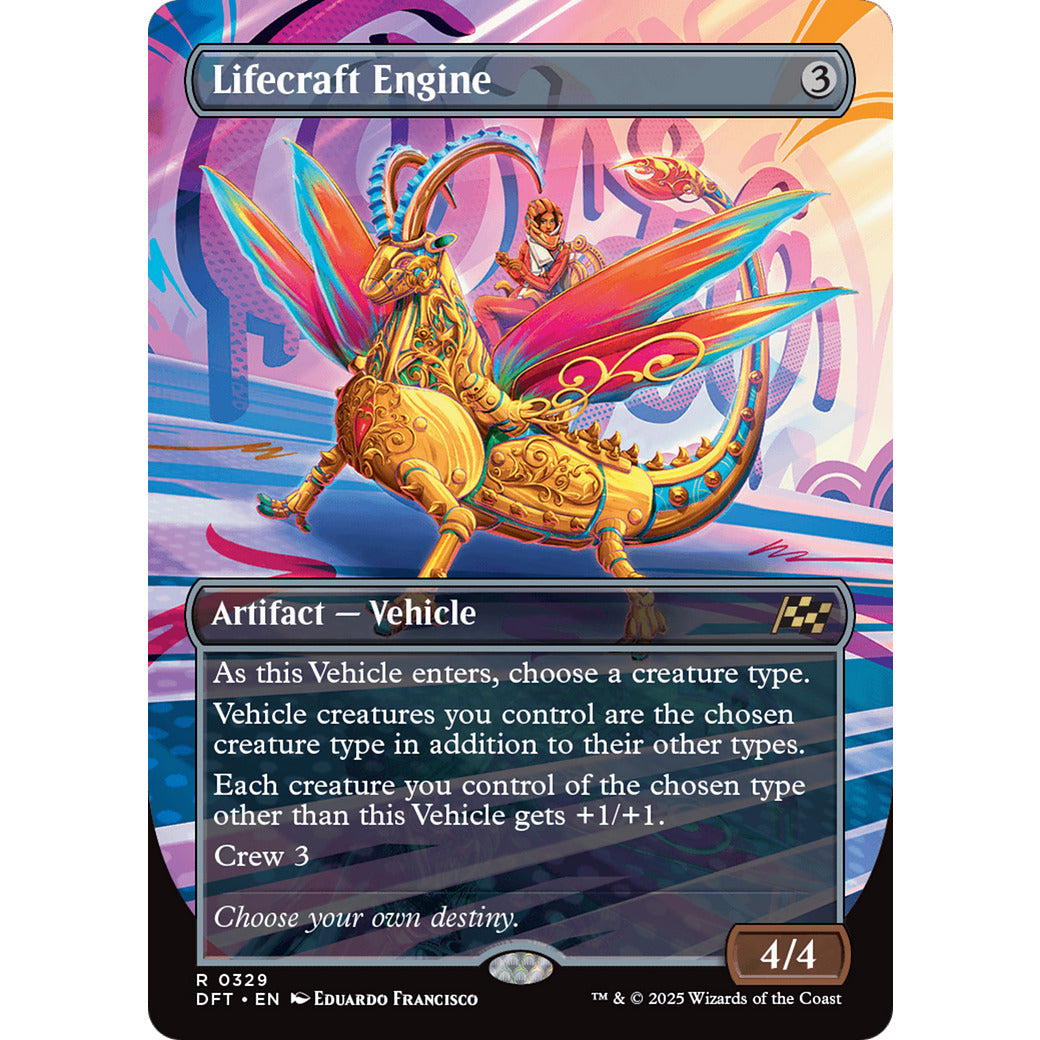 Lifecraft Engine (Borderless) (Aetherdrift) Near Mint Foil