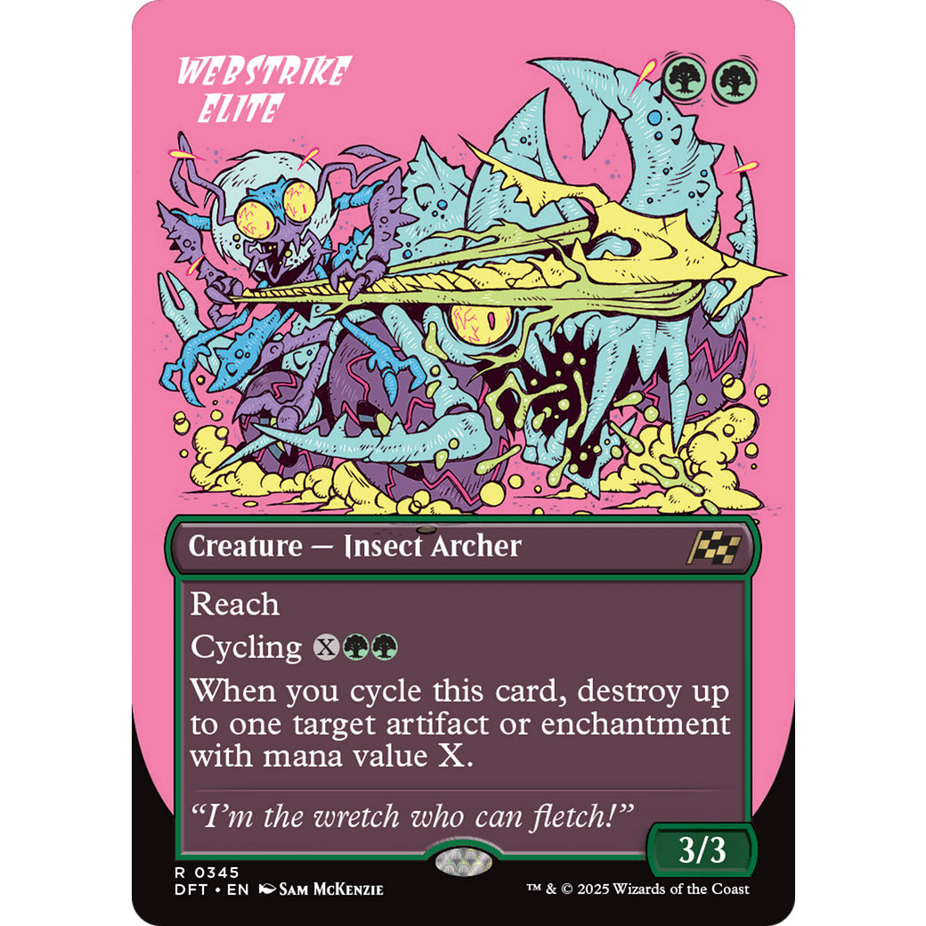Webstrike Elite (Borderless) (Aetherdrift) Near Mint Foil