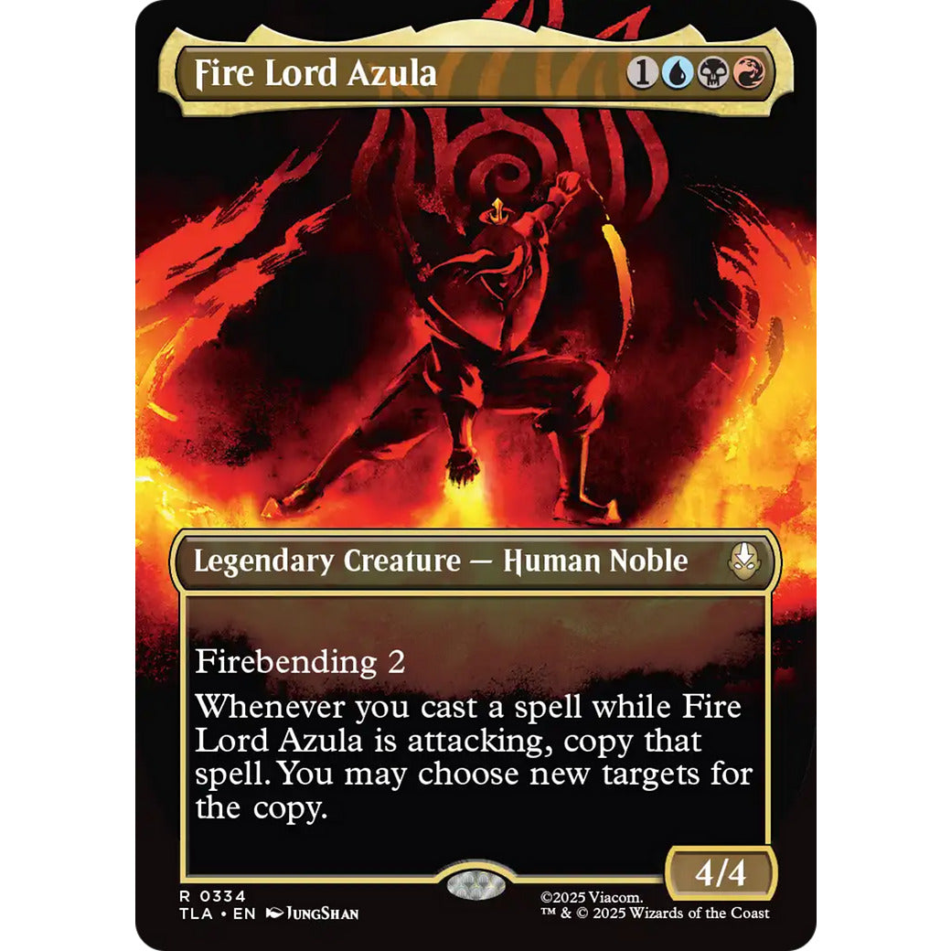 Fire Lord Azula (0334) (Borderless) (Avatar: The Last Airbender) Near Mint